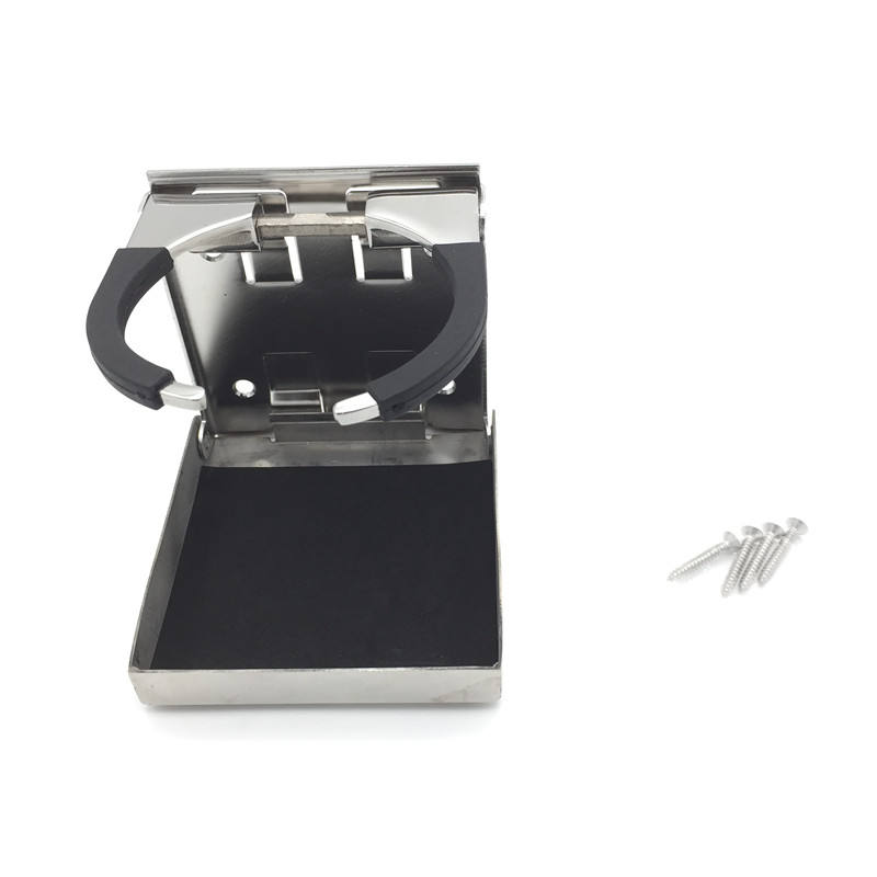 HWHO<i></i>NGRV Stainless Steel Foldable Wall-Mounted Adjustable Cup Holder for RV, Boat, Motorhome | HWHON